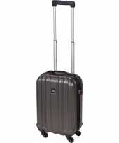 Vakantie donkergrijze handbagage trolley 45 cm