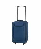 Vakantie handbagage trolley blauw 1 1 kg